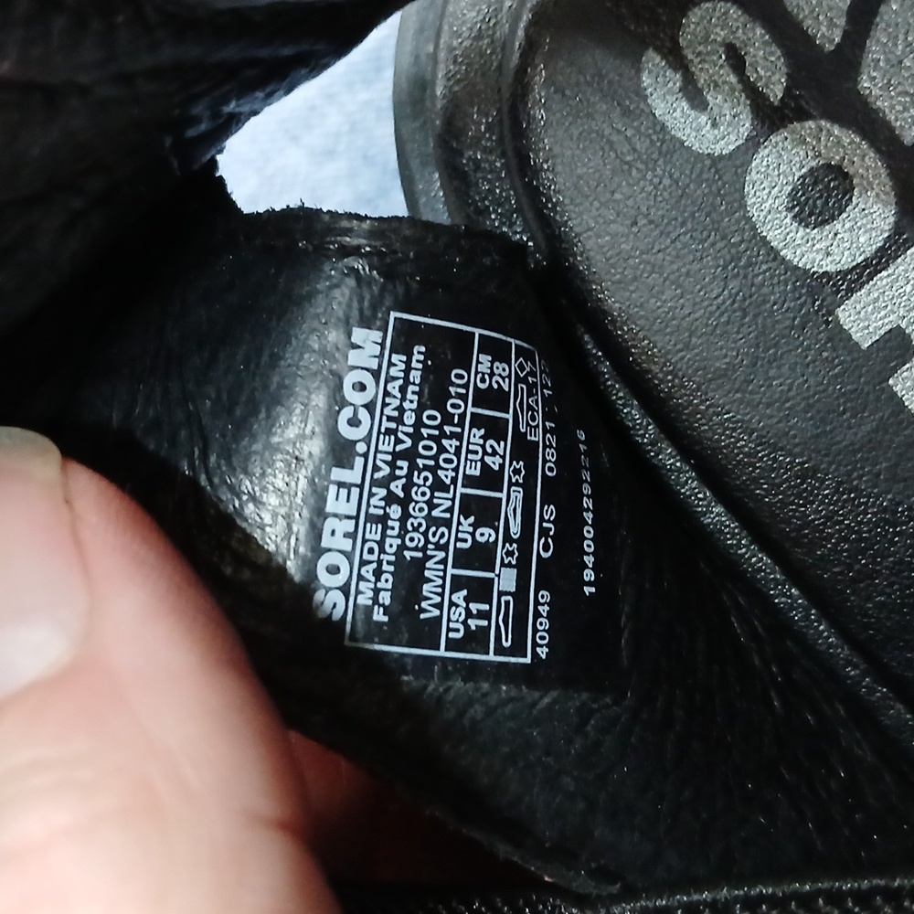 Sorel 'Ella' Sandals | 11 Black - Picture 6 of 7